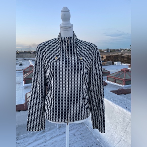 Checked Monochrome Jacket - Picture 1 of 7